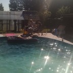 Buffen am Pool